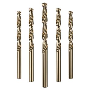 Taper End Twist Drill Bit Set for Drilling Hard Alloy Steel Stainless Steel Cobalt Titanium Coated HSS Straight Shank Hand Drill
