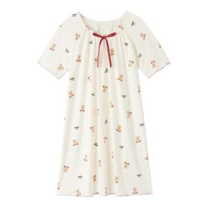 BE | Cotton Long Style Short Sleeve Cute Sleepwear