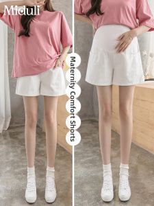MIDULI | Summer Light Maternity Shorts Loose Wide Leg Jeans