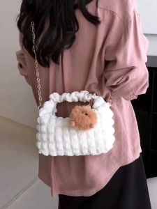 BJ32263 - PINK/BEIGE/GREEN/BLACK TAS BUBBLE LUCU KEKINIAN TOTE BAHU SHOULDERBAG WANITA FASHION KOREA IMPORT MODIS ELEGAN TERMURAH TERLARIS TERBARU BAGSTORE JAKARTA TAS BATAM LT2263