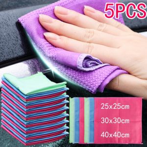 【WOKEN】5PCS 2025 New Waffle Car Wash Towel Strong Absorbent Microfiber Towel Car Interior Cleaning Rag 40x40cm