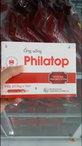 Philatop Khaphaco hộp 20 ống hỗ trợ ăn ngon hỗ trợ tăng cường sức khỏe cho trẻ gầy yếu sức khỏe kém mệt mỏi chán ăn