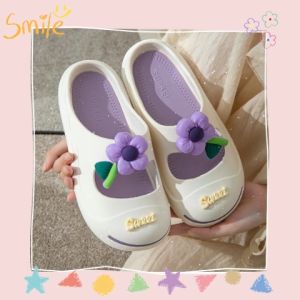 ผ้าเสื้อรองเท้า รองเท้าแตะสำหรับผู้หญิง หมายเหตุ: รองเท้าแตะใส่สบายรองเท้าแฟชั่นสไตล์เกาหลี พื้นนุ่มใส่สบายไม่เจ็บเท้า การเลือกสีมั้ย ติดดอกไม้ เริ่มต้นที่รองเท้า