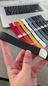 Fluoro Rubber Watch Band FKM Tropic Strap 20mm 22mm Butterfly Buckle Quick Release Universal Replace Belt Bracelet for Men Women