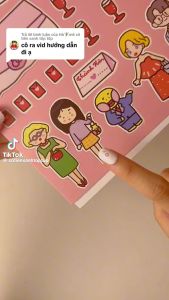 [HÀNG CHÍNH HÃNG] Bộ Tranh Đồ chơi giấy Tổ Chức Tiệc Cưới Squishy Cô Tiên Xanh