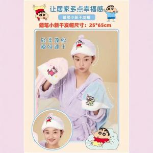 Soft Coral Fleece Bath Cap Skin-friendly Female Style No-drying Absorbent Cartoon Design Household Hairdryer Replacement