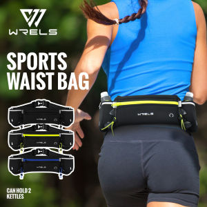WRELS Marathon Trail Running Waist Pack Anti-Slip Pocket Running Hydration Belt Lightweight Reflective Hiking Running Fanny Pack