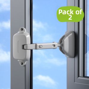 SAFELON | Child Safety Lock For Windows Push Pull Windproof Fixed Device Prevents Unwanted Opening Suitable For Various Ages In China