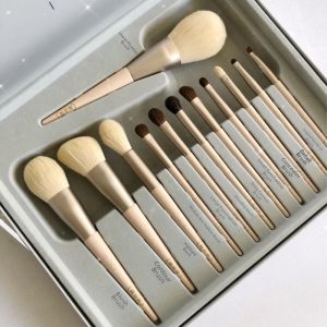 Animal Hair Beginner Makeup Brush Set 12 Pieces