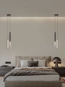 Modern Luxury Chandelier Ceiling Long Line For Spotlights Hanging Lamp Bedroom Bedside Pendant Light Small Bar lamp