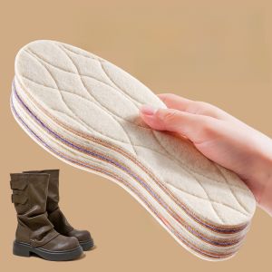 LINGMIAO | Winter Womens Warm Wool Insoles for Mid-Calf Boots