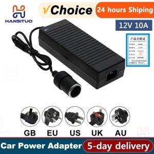 Car Power Adapter Converter Power Convert AC Adapter DC 110V/ 220V to 12V 10A Power Adapter Supply Lighter Car Accessories