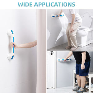 TAILI มือจับที่จับแบบปลอดภัยกันลื่น2แพ็คมือจับราวจับห้องน้ำในห้องน้ำแฮนด์ฟรีกันตกด้ามจับนิรภัยราวจับในห้องน้ำดูดแรงสูงถ้วยอาบน้ำช่วยรักษาสมดุลด้ามจับห้องน้ำผู้สูงอายุที่จับแบบปลอดภัยความปลอดภัยที่จับห้องน้ำ