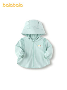 balabala Boys Girls Jacket 2025 Summer New Sunscreen Hoodie Fresh Style