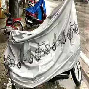 Bạt trùm phủ xe Đạp xe máy che mưa nắng cao cấp