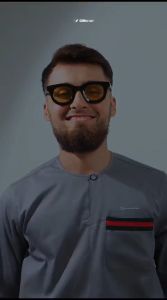 SAMASE Kurta Melayu R105P Koko Kurta Pria Muslim Dewasa Lengan 3/4 Terbaru