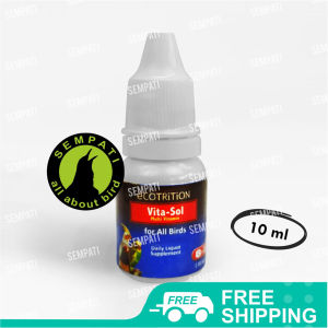 SEMPATI Vitasol High Potency Vita Sol Daily 10ml Ecotrition Vita-Sol Vita Sol Vitamin Import Burung Pleci Lovebird Murai Parkit Kenari Parrot Penggacor Burung