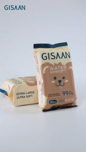 GISAAN ผ้าเปียกเช็ดทำความสะอาด ขนาด 10แผ่น ทิชชู่เปียก Baby Wipes ผ้าเช็ดทำความ