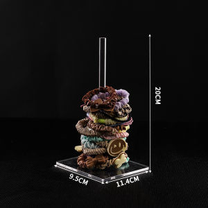 Acrylic Headband Holder Stand Transparent Scrunchie Storage Stand Headband Holder Organizer Bracelets Hair Rings Holder