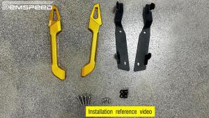 SEMSPEED Motorcycle Rear Grab Bars Passenger Seat Grab Rail Handle Mount Bracket For Honda ADV350 ADV 350 2022-2026