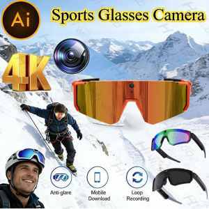 4K Polarized Sunglasses AI Smart HD 800W Camera Bluetooth Call Translation For Men Cycling Anti Glare Driving UV400 IP54 Goggles