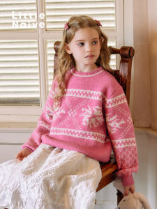 Little Naive | Winter Red New Year Children Sweater