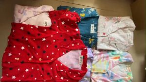 (8-23kg) Bộ pizama tay ngắn quần dài bé gái thun coton VNXK chất đẹp mềm mịn thoáng mát! 160