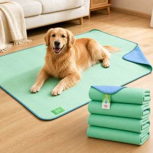 Teeker Pet Incontinence Bed Pads Washable Waterproof Ultra Absorbent Reusable Underpads for Diaper Changing Nursing Bedridden Adults Seniors Kids and Dogs