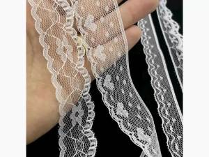 5 Meters Lace Ribbon White/Black Fabric for Gift Wrapping Christmas Wedding Party Decor DIY Crafts Fabric Sewing Decoration