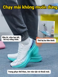 Xtep One Piece Model Nam Giày Chạy Bộ In 3D Rebound Chống Mài Mòn Amortization