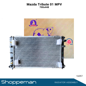 16097 MAZDA TRIBUTE 2001 MPV ESCAPE 2.3 RADIATOR ASSEMBLY A/T 700x448x26mm PA26 1ROW AJ34-15-200