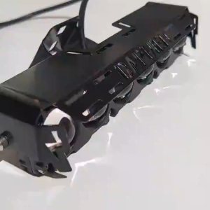 P6 Laser Gun Motorcycle 6Lens Motorcycle Spotlight Dual Color 80W Hi/Low Waterproof Motorcycle Auxiliary Lights