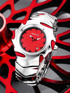 DENVOSI | DENVOSI Millennium y2k Blade shaped Watch Mens Liquid Metal Style Watch with Date Fashionable and Cool Mens Watch