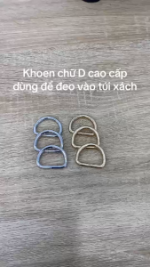 Set 1 chiếc Khoen D Tăng giảm kim loại Phụ kiện túi xách balo bag
