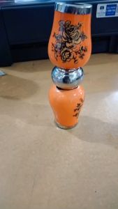 Bandul Bunga Keramik Orange 3/4\" ornamen pagar railing