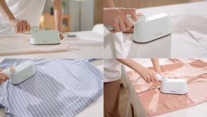 Gaabor 2 in 1 Handheld Steamer & Iron Dual Heating Core Strong Steam Without Water Droplets Portable 120ml