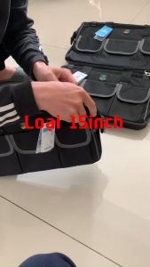 Túi đựng đồ nghề D9 đế nhựa 15inch chống thấm nước cho thợ điện nước điều hòa