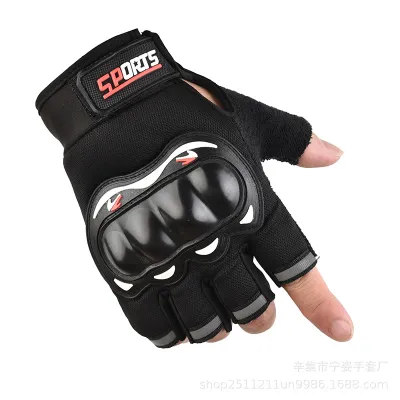 Unisex Tactical Training Half Finger Sports Gloves Anti-Slip Protective Wear Resistant Motorcycle Bicycle Riding Gloves