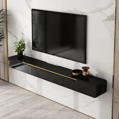 Real Wood Compact Luxurious Hanging TV Cabinet/Wall Shelf
