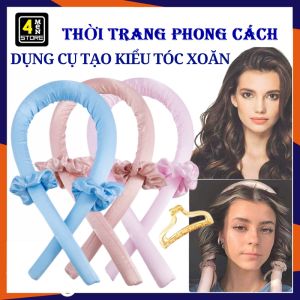 Thanh Uốn Tóc Xoăn Không Dùng Nhiệt  Lô Uốn Tóc - Dụng Cụ Tạo Kiểu Tóc Xoăn Tự Nhiên Kiểu Hàn Quốc / Kẹp Lọn  Uốn Tóc Cố Định Tạo Kiểu Hot Trend