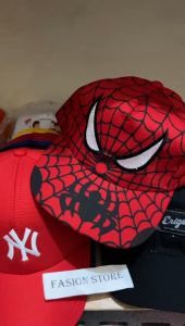 topi anak anak laki laki motif spiderman topi bayi cowok bordir laba laba mata spiderman kekinian