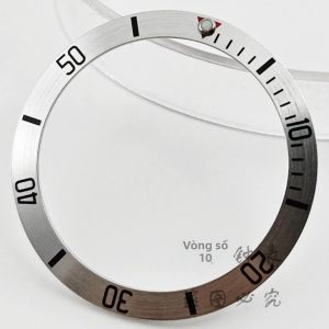 38MM NH35 Chronograph Watch GMT Nhôm Viền Lắp Vòng Chất Lượng Cao Chỉ Số Lặn Chức Năng Có Thể Thay Thế Viền Đồng Hồ