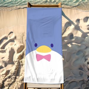 Sanrio | Cute T-Tuxedosam Towel Beach Shower Bath Travel Lightweight Skin Friendly for Pool Camping Cruise Summer