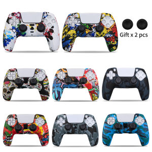 Silicone Protective Cover sleeve For PS5 Controller Accessories Rubber Case For PS5 Slim Gamepad Joysticks Thumb Grips Caps