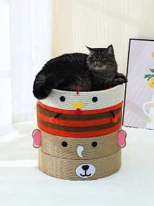 อ่างลับเล็บแมว แผ่นข่วนเล็บทรงกลม Cat Scratching