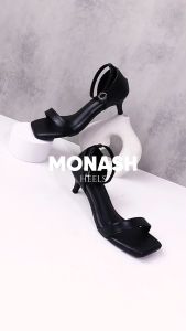 Alivelovearts Monash Sandal Heel Tali Hak 5cm Sendal Hak Ankle Strap Wanita Style Korea