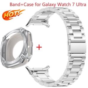 Case+Bnad for Samsung Galaxy Watch Ultra2025 47mm Stainless Steel Bracelet Metal Case for Samsung Galaxy Watch 7Ultra 47mm Strap
