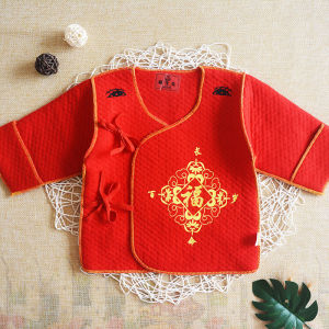 เสื้อผ้าเด็กผ้าฝ้ายแท้สีแดงอบอุ่นสำหรับเด็กแรกเกิด เสื้อผ้าเด็กฤดูใบไม้ผลิฤดูใบไม้ร่วงฤดูหนาว เสื้อผ้าเด็กผู้ชายและผู้หญิง