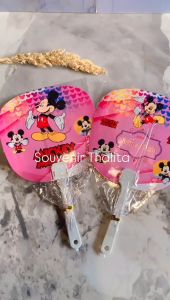 100PCS Souvenir Kipas Miki Kemasan Plastik Souvenir Pernikahan Murah
