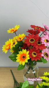 Matahari kecil X7 Artificial (satuan) Bunga Artificial / Bunga Plastik / Bunga Dekorasi / Pernikahan